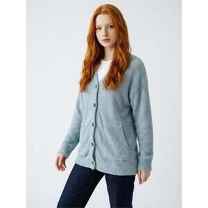 Honeydew Open Front Knit Morning Bliss Cardigan Ash Heather Grey NWT $78 Plush